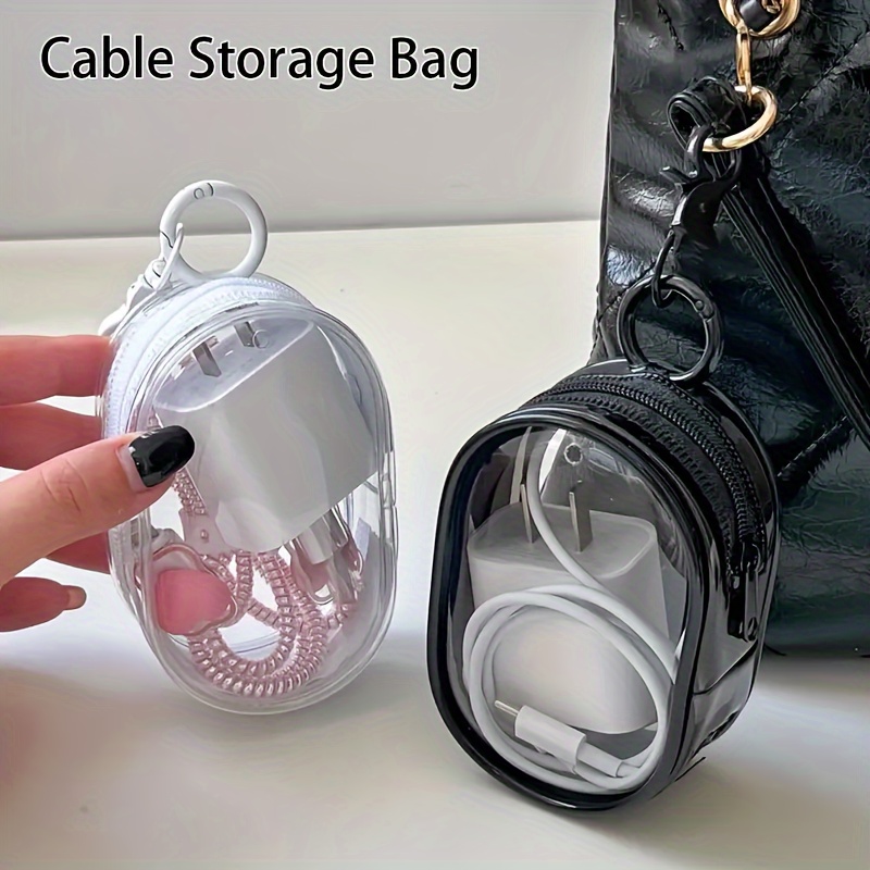 Cable Winder Keychain - Mini sac de rangement portable à